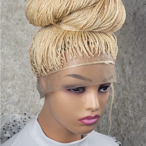 Blonde Braided Lace Front Wig